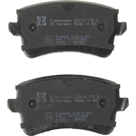 Zimmermann Brake Pad Set, 252141754 252141754
